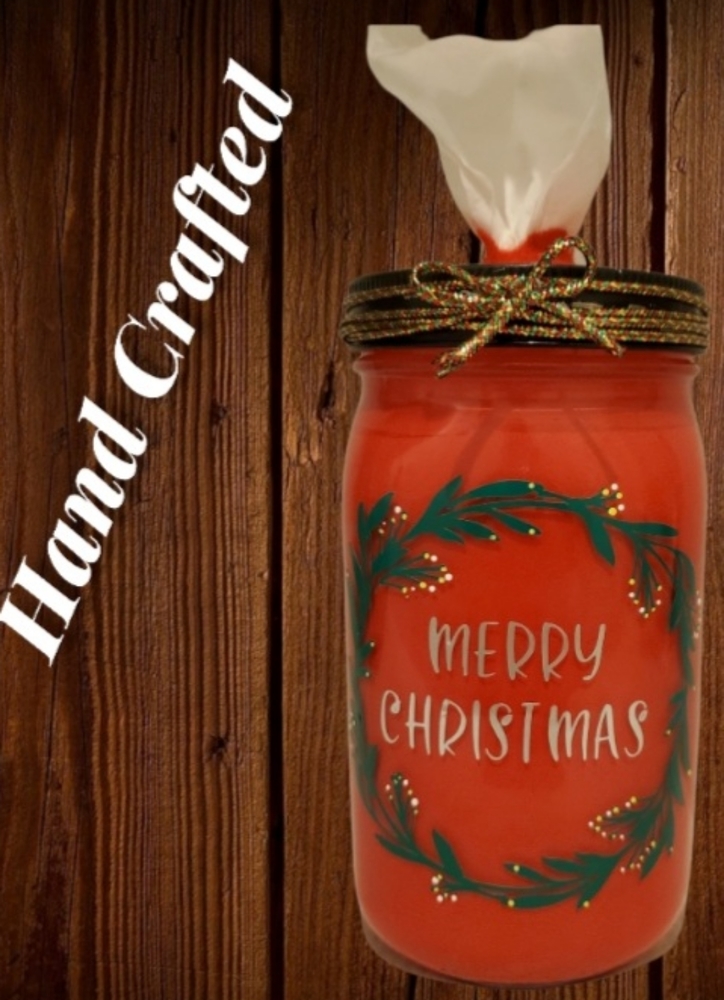 Hand Crafted Christmas Tissue Jar